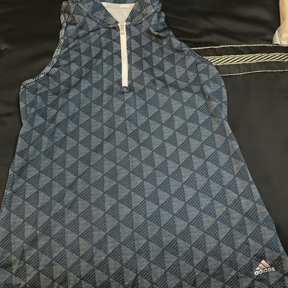 Adidas small golf zip shirt women